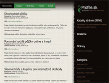 Tablet Screenshot of profile.sk