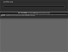 Tablet Screenshot of profile.org