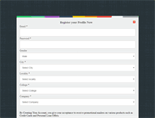 Tablet Screenshot of profile.in